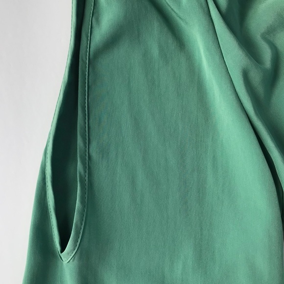 Mint Green Cold-Shoulder Blouse with Bell Sleeves - Picture 5 of 6